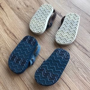 Children's Place Shoes - Boys sandals Blue never worn, Brown worn twice Children's Place Shoes - Boys sandals Blue never worn, Brown worn twice